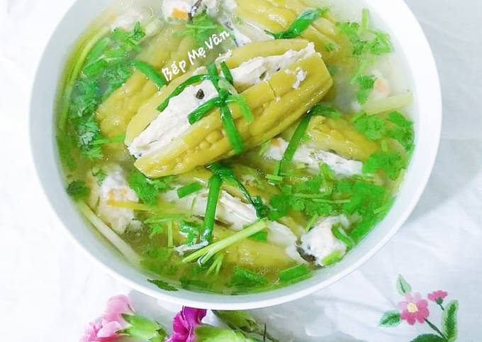 Cách Làm Món Canh khổ qua dồn cá thác lác của Phan Bao Van Cookpad