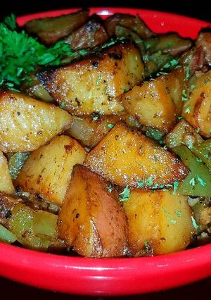 A picture of Mike's Seasoned Home Fried Potatoes.