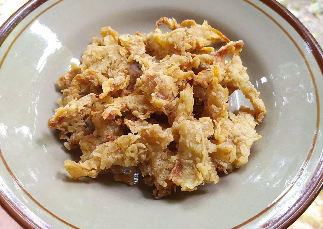 Jamur Tiram Goreng Krispi Renyah awet Tahan Lama