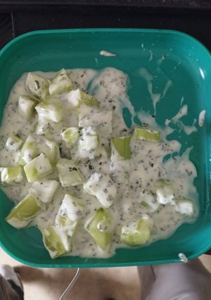 Une photo de Ma super recette de concombre au yaourt