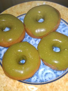 Foto resep Donat Matcha Eggless 1x proofing
