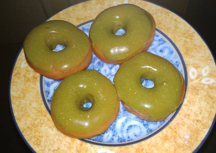 Donat Matcha Eggless 1x proofing