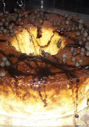 Una foto de Budín de pan navideño