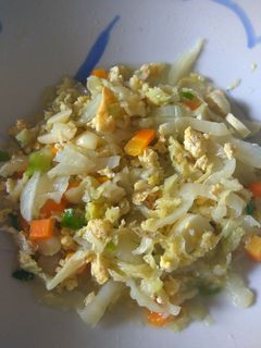 Foto resep Orak  Arik Telur Sawi Putih