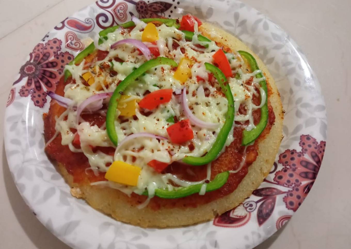 Sooji veg pizza