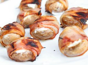 Grillezett-töltött gombafejek recept fotója