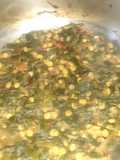Onion Greens and Chana Dal Stir-Fry
