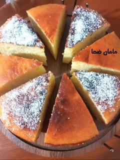 عکسی از دستور کیک ساده پنبه ای