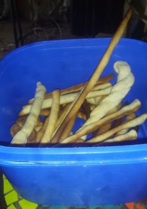 Una foto de Grisines dulces veganos