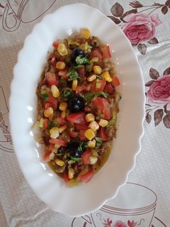صورة لوصفة سلطة البادنجان المشوي