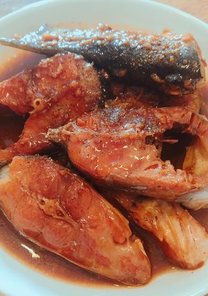 Hình của món Cá basa kho tiêu.