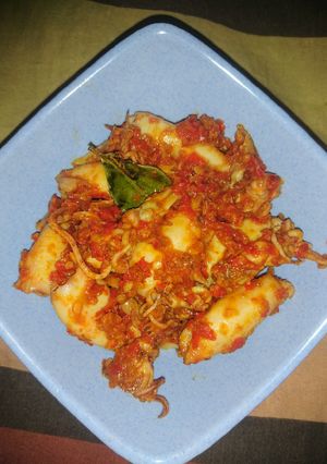 Foto resep Cumi Asin Balado
