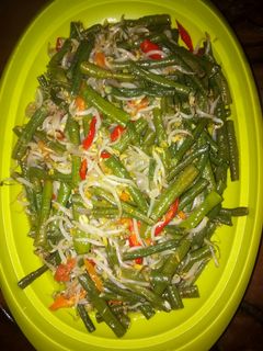 Foto resep Tumis kacang panjang + tauge....