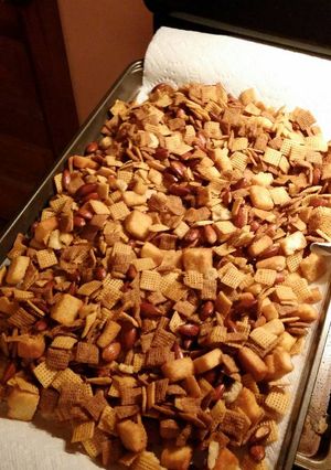 A picture of Backyard BBQ Chex Mix.