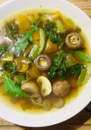 Une photo de Bouillon façon asiatique d'après fêtes