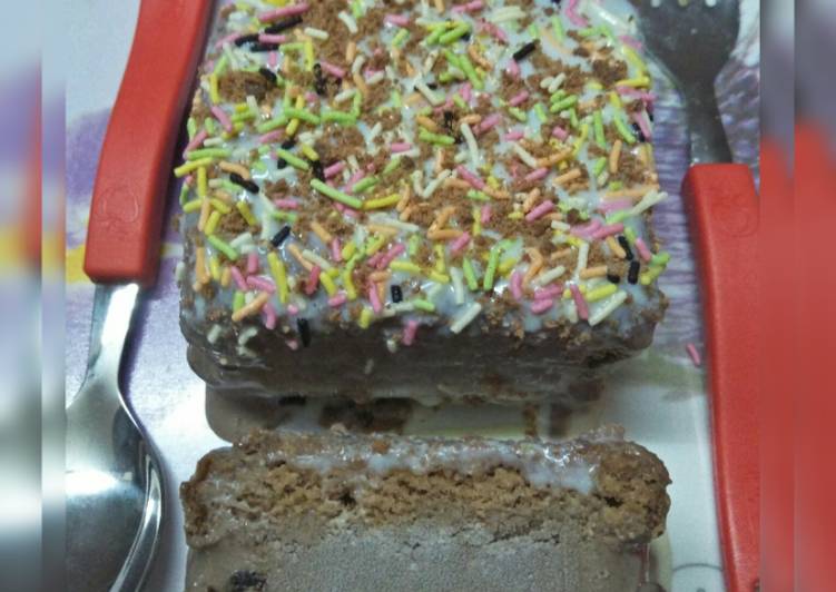 Steps to Prepare Ultimate Chocolate Icecream Sandwich cake
