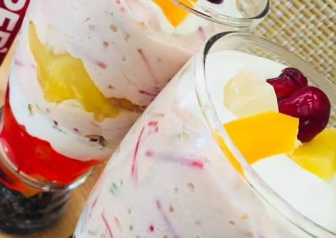 Step-by-Step Guide to Prepare Fancy Cocktail creamy delight for Lunch Food