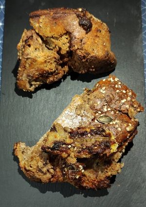 Una foto de Pan de plátano / banana bread 🍌🍌🍞