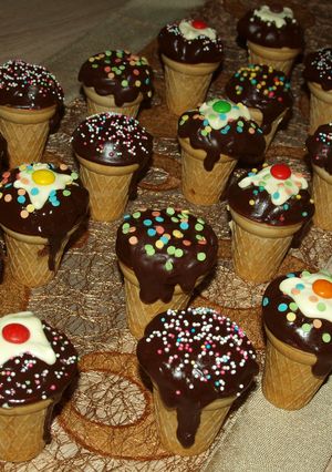 Φωτογραφία της συνταγής Cupcakes χωνάκια 🍦