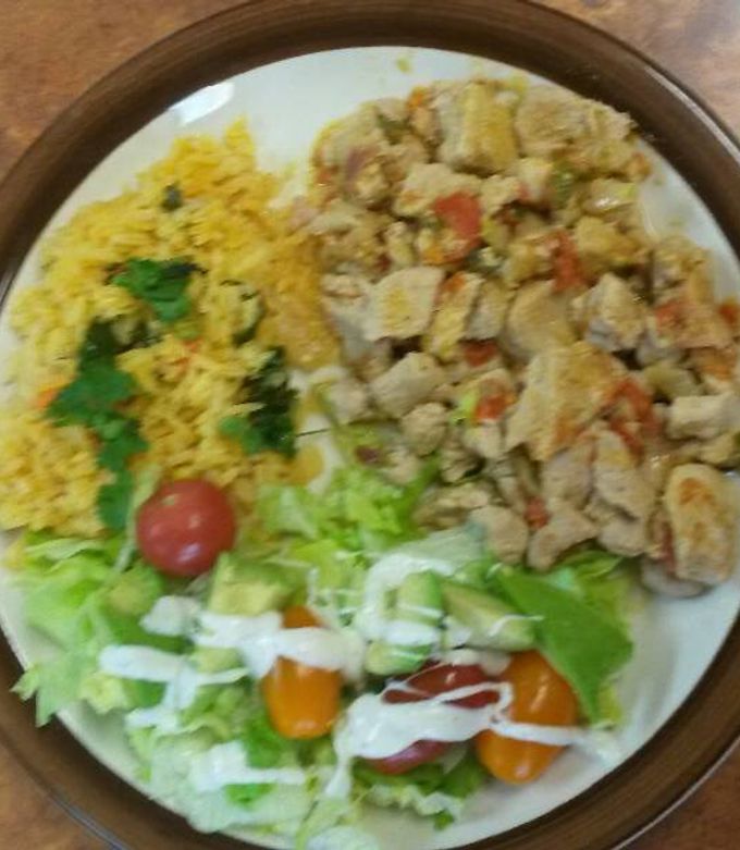 Una foto de Carne de puerco a la Mexicana
