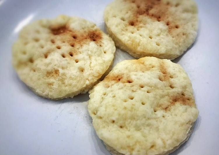 Bizcochitos de manteca al microondas en 2 minutos, dulce o salado. Receta original de Geri