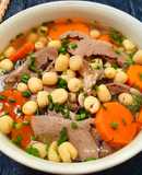 Tim heo hầm hạt sen