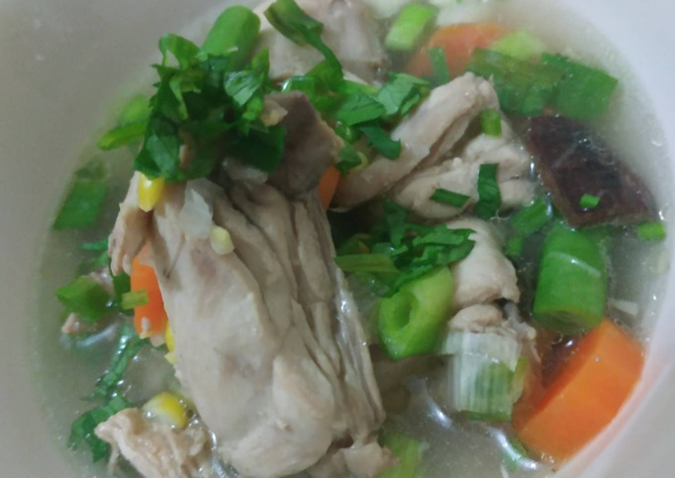 Sop ayam jagung
