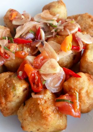 Foto resep Tahu tepung sambel matah