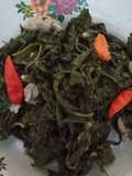 Daun ubi remes masak daging