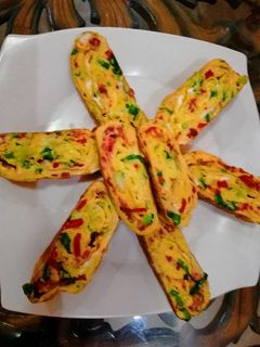 Foto resep Telur dadar pelangi
