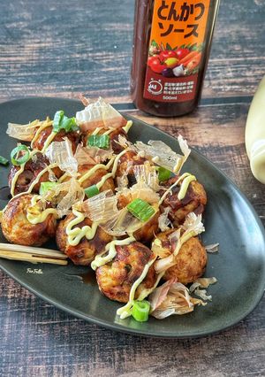 صورة لوصفة تاكوياكي Takoyaki 🐙🇯🇵