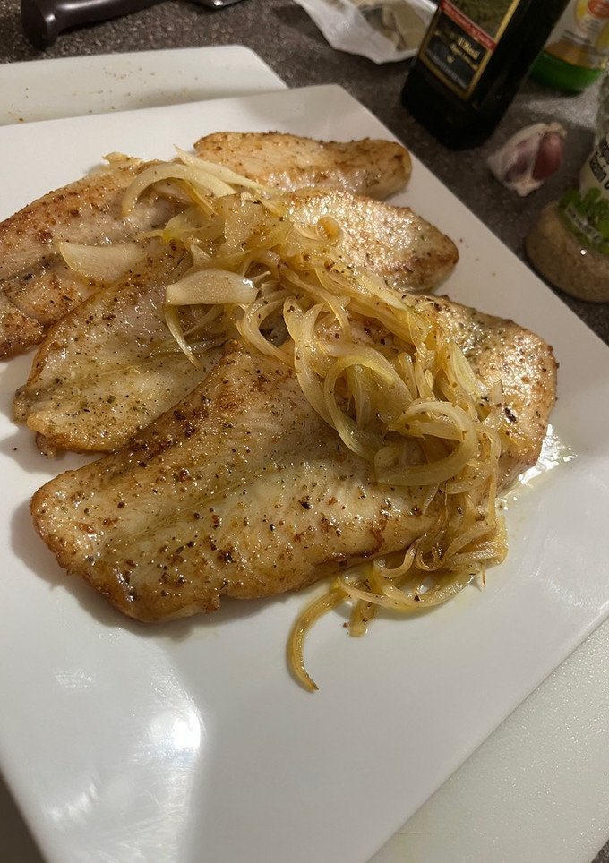 Una foto de Filetes de basa al sartén
