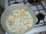 Salpicón de pollo con arroz!! 😋