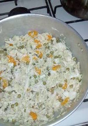 Una foto de Salpicón de pollo con arroz!! 😋