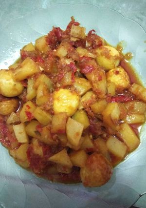 Foto resep Sambal kentang telur puyuh