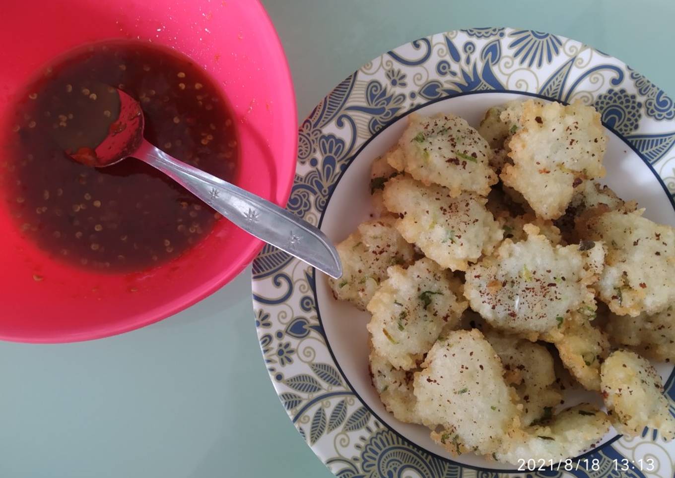 Cireng nasi bumbu rujak