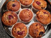 A picture of chocolate chip banana muffins