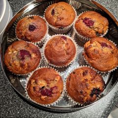 A picture of EGGLESS Banana Muffins.