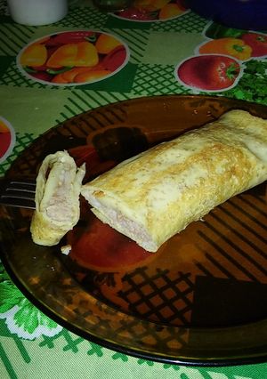Una foto de Panqueques livianos rellenos!!! Para una noche calurosa