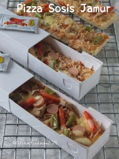 Foto resep Pizza Panjang Sosis Jamur