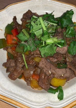 Hình của món Bò xào rau củ.