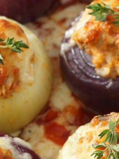 Una foto de Cebollas rellenas de atún