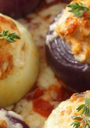 Una foto de Cebollas rellenas de atún