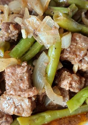 Foto resep Saikoro dan buncis saos blackpepper
