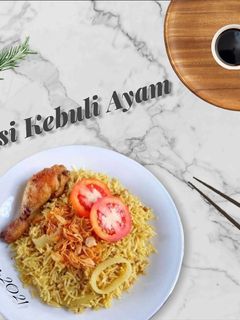Foto resep Nasi Kebuli Ayam Rice Cooker Simple
