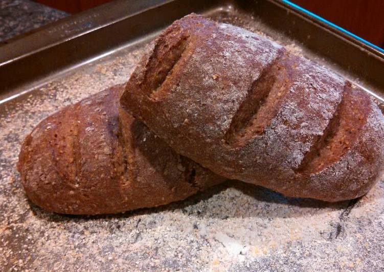 Recipe of Homemade Black Soybean Quinoa Spelt Sourdough Artisan Bread