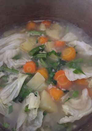 Foto resep Sop sayur tanpa ayam simple