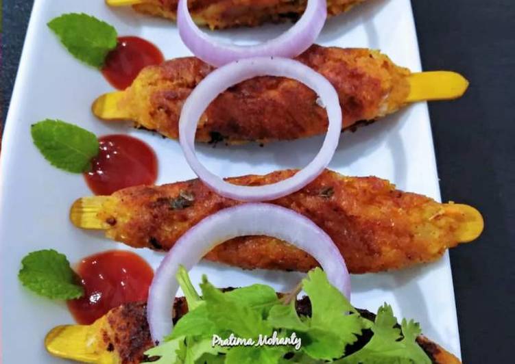 Potato Seekh Kebab