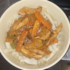 A picture of Spicy chicken strips.