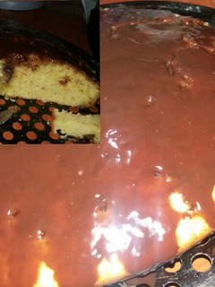 Una foto de Torta de naranja con chocolate